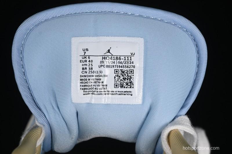 Nike Air Jordan 1 Low OG AJ1 Retro Basketball Shoes in White and Brown - HQ4186-111