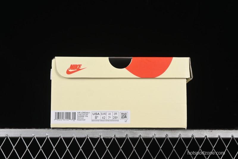 Nike Travis Scott x Fragment Design x Air Jordan 1 Low OG SP AJ1 Supreme Stussy Collaboration - SJ2