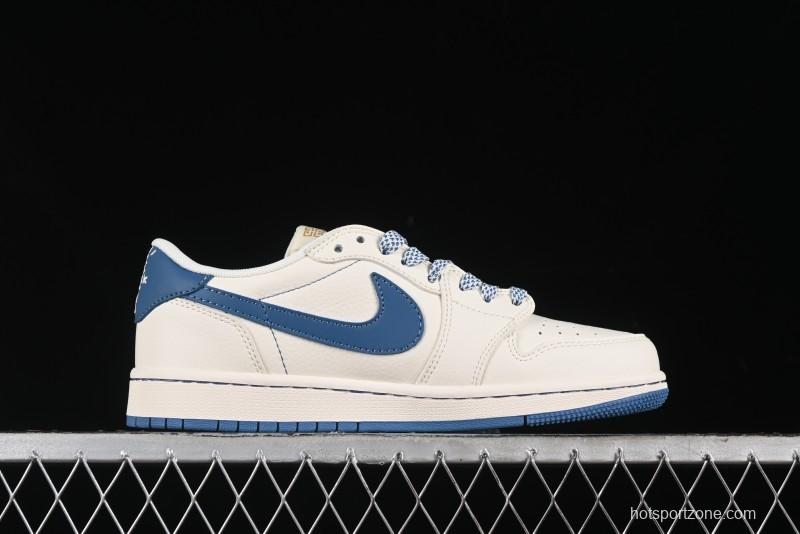 Nike Travis Scott x Fragment Design x Air Jordan 1 Low OG SP AJ1 Retro Casual Sneakers - CF3688-025