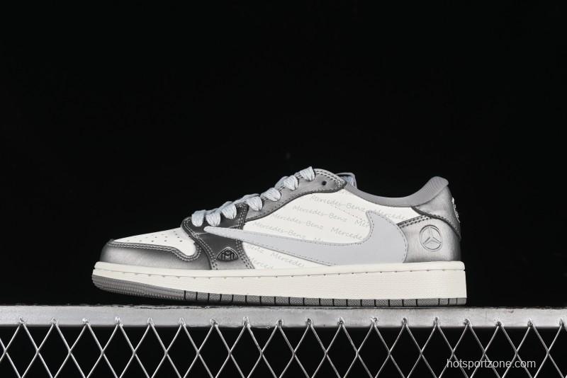 Nike Travis Scott x Fragment Design x Air Jordan 1 Low OG SP AJ1 Culture Casual Sneakers - AG3702-802