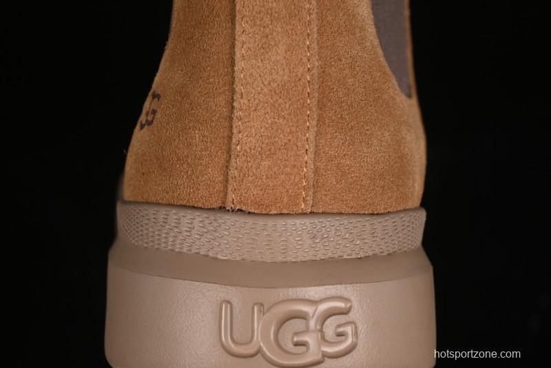 UGG Burleigh Chelsea Winter Snow Boots for Men with Lightweight Anti-Slip Sole and Genuine Wool Leather - 1152050