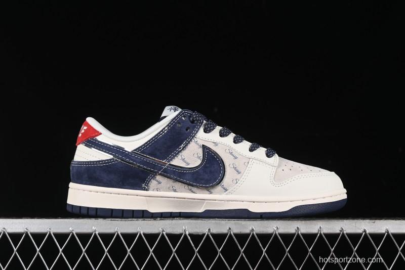 Nike SB Dunk Low Stussy Anniversary Edition Custom Premium Low-Top Skateboarding Shoes - XX2025-609