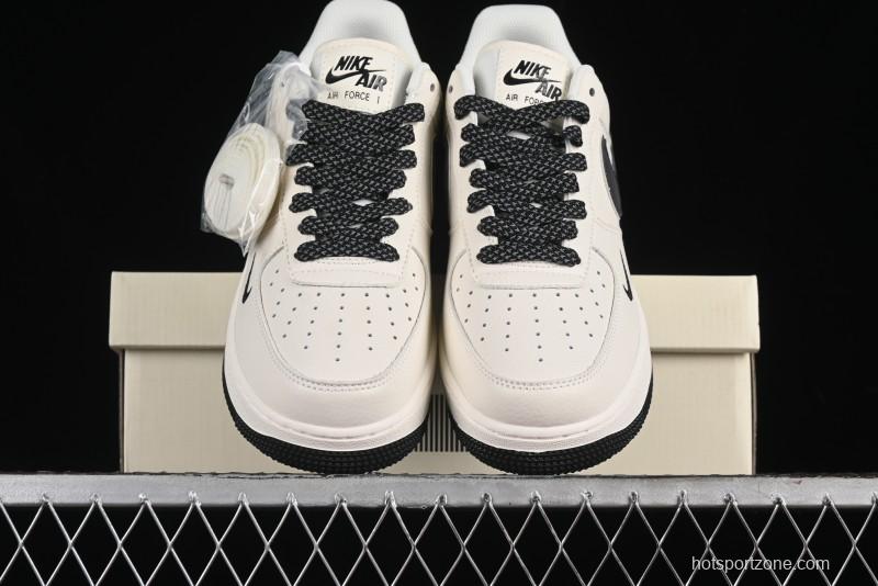 Nike Air Force 1 '07 Low QR Code Black Star Sneakers - CU1836-962