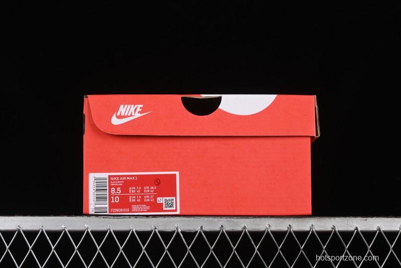 Nike Air Max 1 Retro Running Shoes with Half-Sole Air Cushion - FZ0628-010