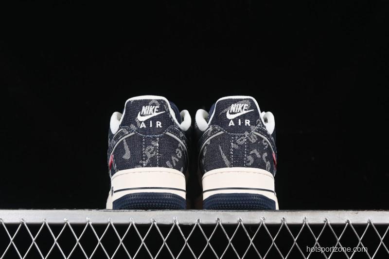 Nike Air Force 1 '07 Low Levi's Collaboration - Dark Denim Low-Top Casual Sneakers SJ6698-002