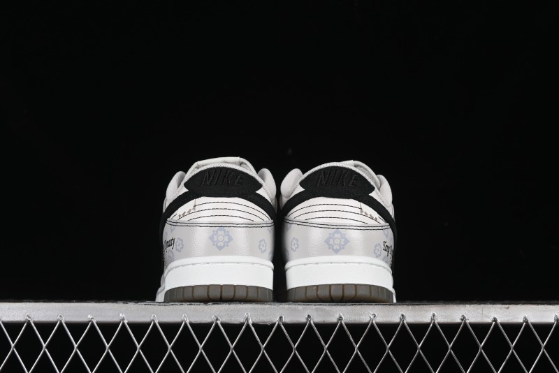 Nike Dunk Low Retro Casual Sneakers with Ancient Tang Print Design - FJ4188-001