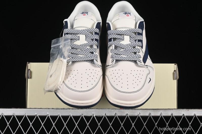 Nike Travis Scott x Fragment Design x Air Jordan 1 Low OG SP AJ1 Retro Sneakers - XZ3398-001