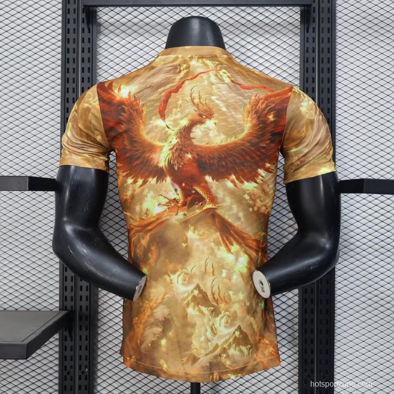 Player Version 25/26 Real Madrid Gold with Phoenix NA ZHA Jersey