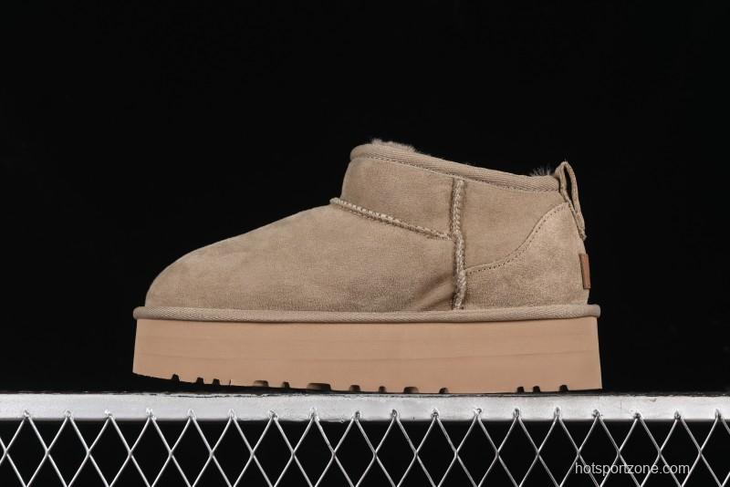 UGG Classic Ultra Mini Platform 3CM Short Boots with Genuine Shearling - 1135092