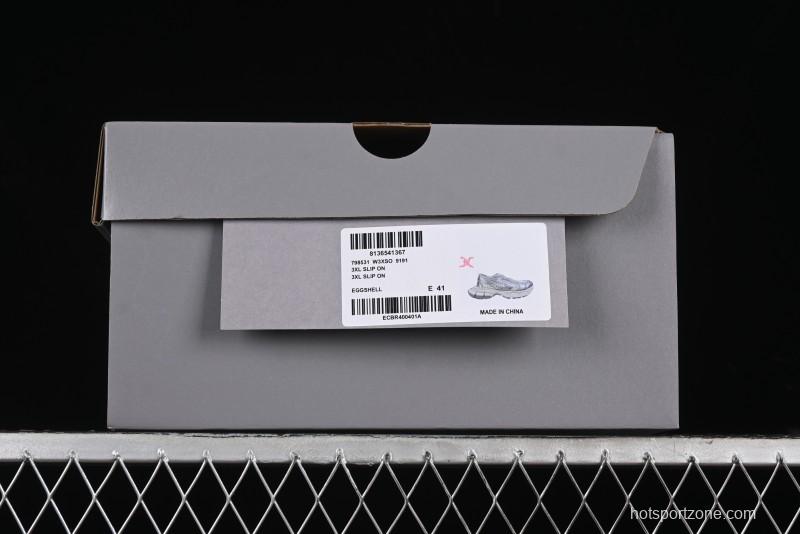 Balenciaga 3XL Slip On Round Neck Tenth Generation Trend Running Shoes - W3XSO9191