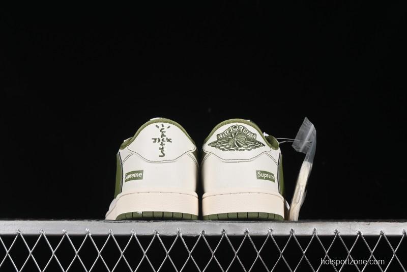Nike Travis Scott x Fragment Design x Air Jordan 1 Low OG SP AJ1 Supreme Collaboration - XZ2268-002