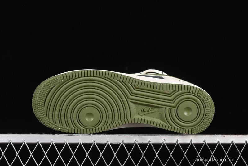 Nike Air Force 1 '07 Low Dior Collaboration - White Green Drawstring Casual Sneakers - SJ1198-200