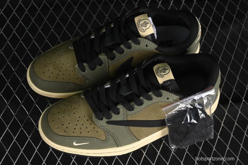 Nike Travis Scott x Fragment Design x Air Jordan 1 Low OG SP AJ1 Sneakers - CH6336-007