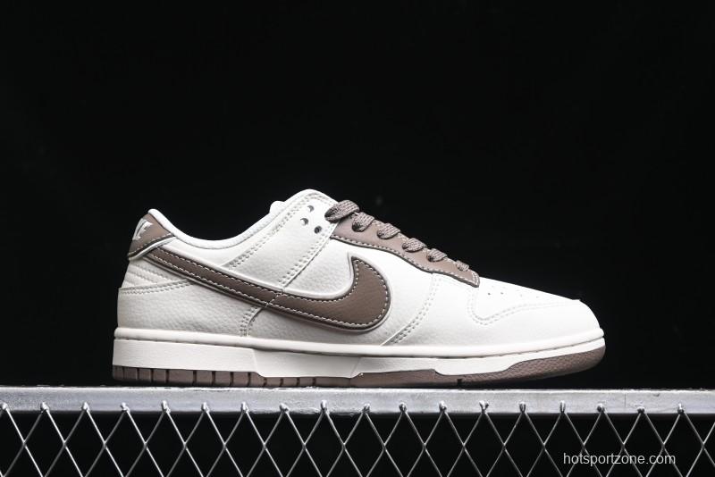Nike SB Dunk Low Stone Island Supreme Collaboration - Beige Brown Sole Anniversary High-End Custom Low-Top Casual Sneakers - BB9866-008