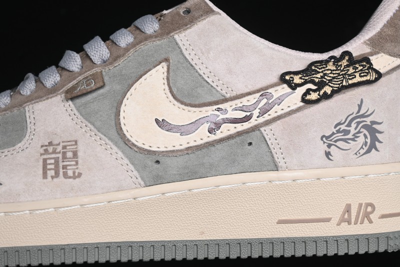 Nike Air Force 1 Low "Green Dragon Crescent Blade" Casual Sneakers - CD1212-555