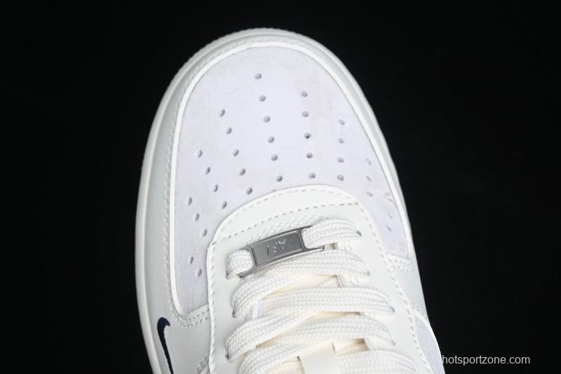 Nike Air Force 1 '07 Low Moncler Collaboration - Light Blue & Pigment Dyed Two-Tone Low-Top Casual Sneakers - CH6336-512