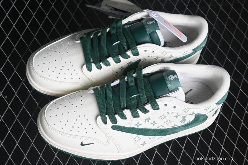 Nike Travis Scott x Fragment Design x Air Jordan 1 Low OG SP AJ1 Collaboration Sneakers - SJ2068-112