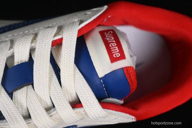 Nike Travis Scott x Fragment Design x Air Jordan 1 Low OG SP AJ1 Supreme Collaboration - Blue White Colorway Low Top Casual Sneakers CH6336-016