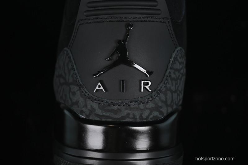 Nike Air Jordan 3 Retro Basketball Shoes Midnight Black - CT8532-001