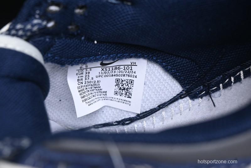 Nike SB Dunk Low Supreme Collaboration - Double Force Blue Lace-Up Anniversary High-End Custom Low-Top Casual Skate Shoes - XS1186-101