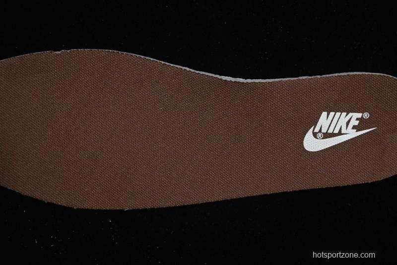 Nike Dunk Low Retro Casual Sneakers in Brown and Sail with Panda Mischief Skyline Theme - DD1503-124