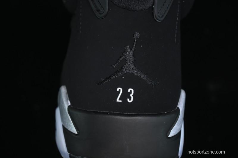 Nike Air Jordan 6 Retro Metallic Silver Basketball Shoes - DX2836-001