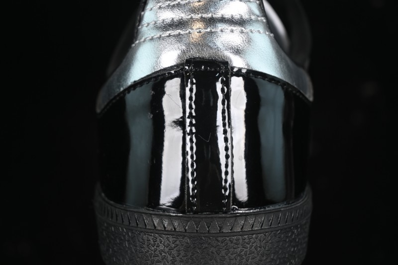 Adidas Samba Atmos IH3364 Patent Leather Black Silver Casual Sneakers