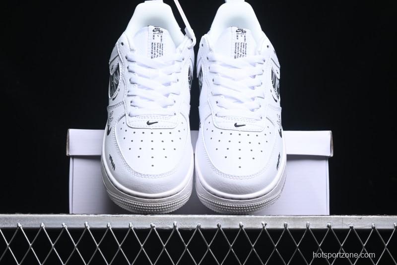 Nike Air Force 1 '07 Low "Smiley Face" Casual Sneakers - FB8971-020