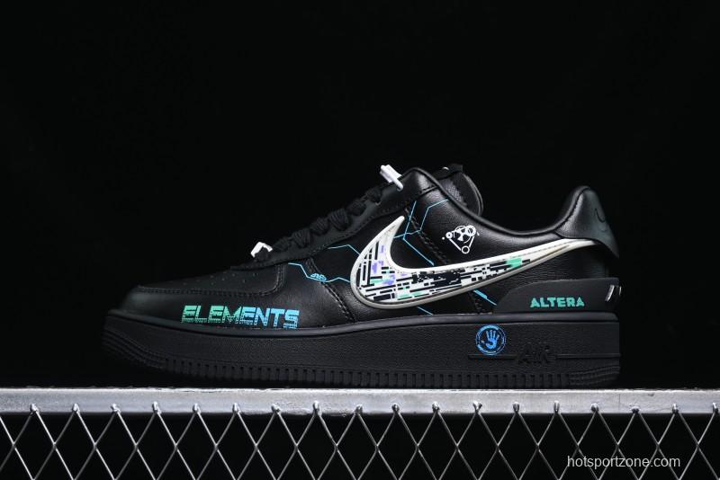 Nike Air Force 1 '07 Low Punk Future Cyberpunk Style Casual Sneakers - DV3464-011