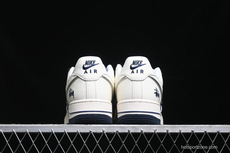 Nike Air Force 1 '07 Low Stussy Collaboration - White Black Sneakers - XZ6188-728