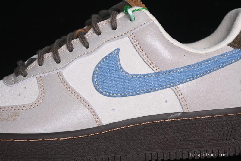 Nike Air Force 1 '07 Low Casual Sneakers with Full-Length Air Cushion - HQ3458-142