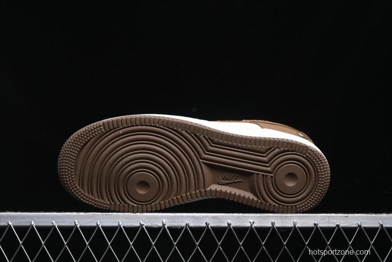 Nike Air Force 1 '07 Low Bape Collaboration - Brown Violent Bear Casual Sneakers - DF0188-013
