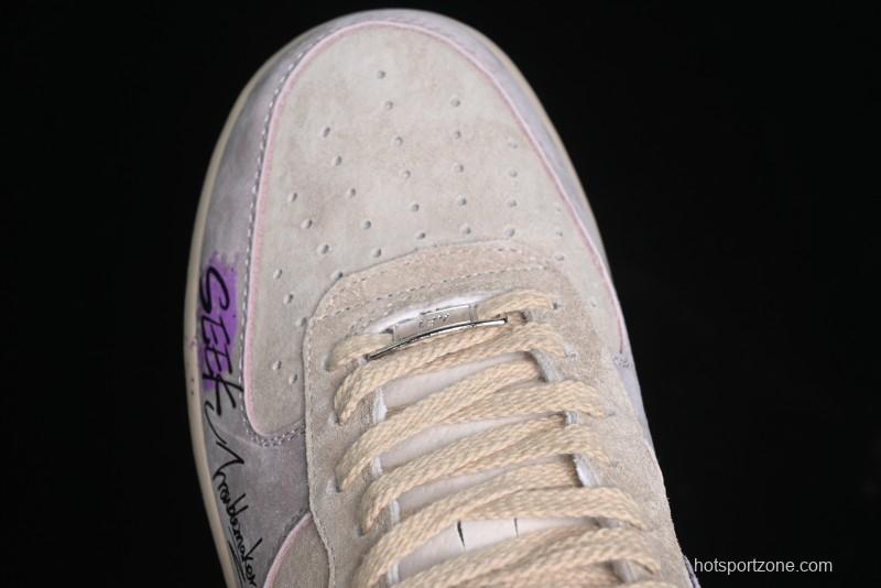 Nike Air Force 1 '07 Low Purple Taro Demon Casual Sneakers - ZB2121-301