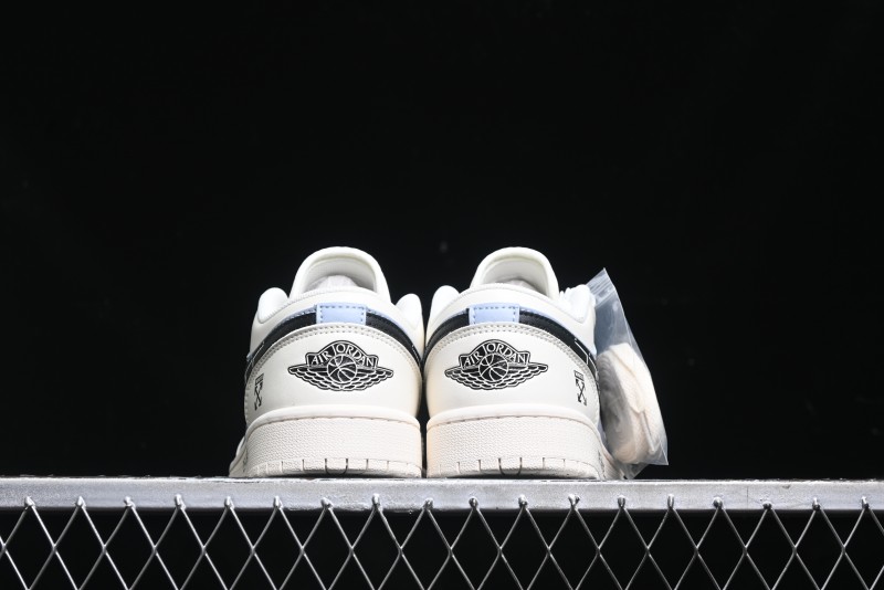 Nike Air Jordan 1 Low AJ1 OF Collaboration - Customized Retro Basketball Shoes with 3D Buttons - DM9188-001