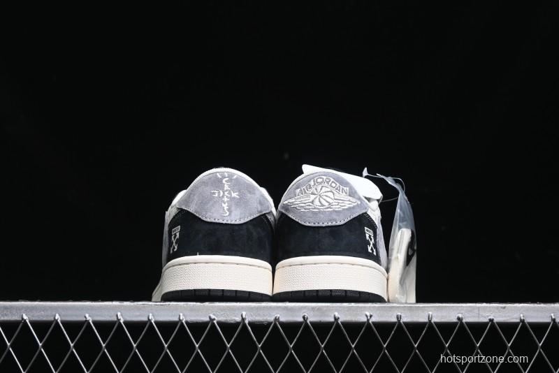 Nike Travis Scott x Fragment Design x Air Jordan 1 Low OG SP Sneakers - SJ2068-108