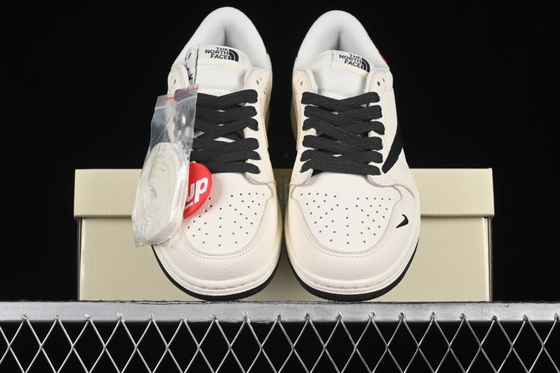Nike Travis Scott x Fragment Design x Air Jordan 1 Low OG SP AJ1 Supreme North Face Collaboration - DIY1688-004