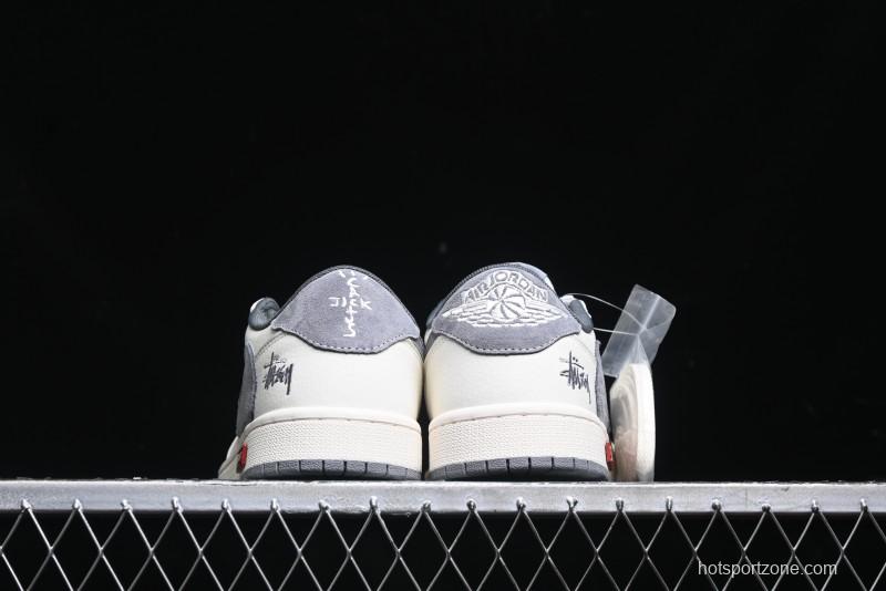 Nike Travis Scott x Fragment Design x Air Jordan 1 Low OG SP AJ1 Retro Sneakers - SJ2068-125