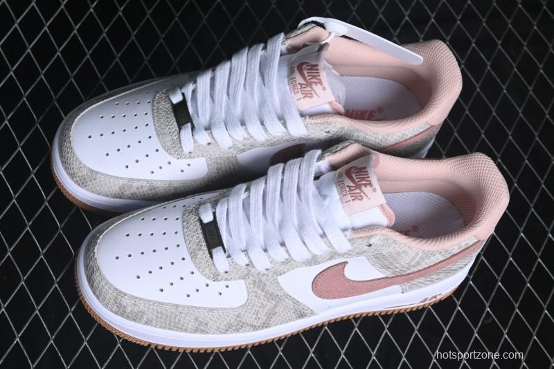 Nike Air Force 1 '07 Low Year of the Snake Themed Low-Top Casual Sneakers - HF2898-100