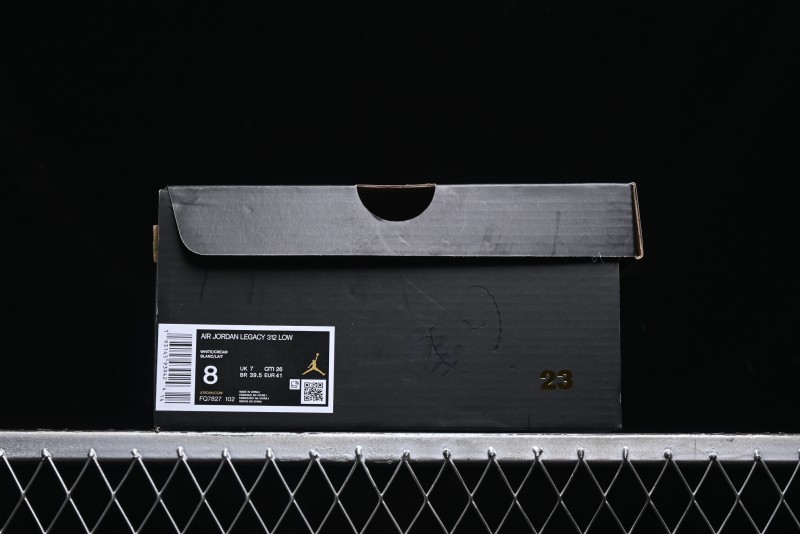 Nike Air Jordan Legacy 312 Low Sneakers with Velcro Strap and Triple Fusion Design - FQ7827-102