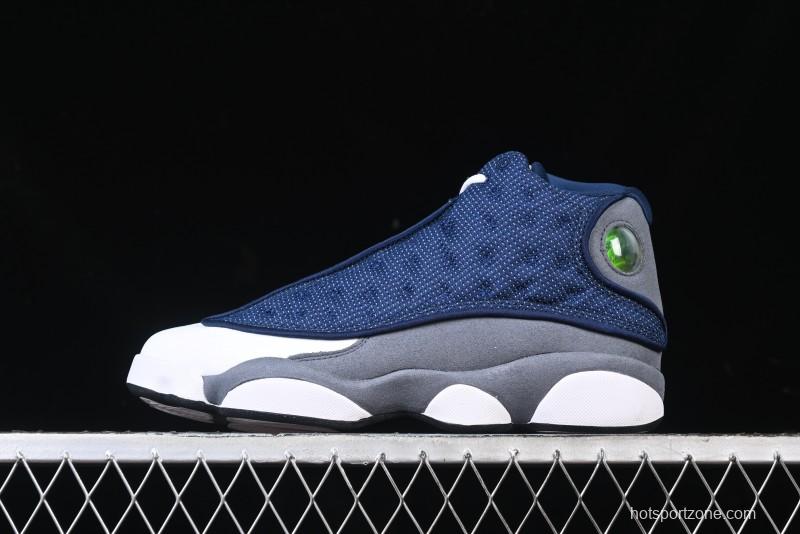 Nike Air Jordan 13 Retro Basketball Shoes with Original 3D Holographic Cat Eye and Carbon Fiber - 414571-404