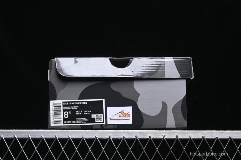 Nike SB Dunk Low BAPE Collaboration - Beige Grey Brown Anniversary Customized Low-Top Casual Sneakers - BB8969-006