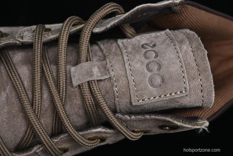 ECCO Cool Series Workwear Leather Anti-Slip Platform Chelsea Boots - 63890801001