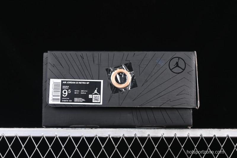 Nike Air Jordan 23 AJ23 Mid Retro Casual Sneakers with Visible Air Cushion - 318474-151