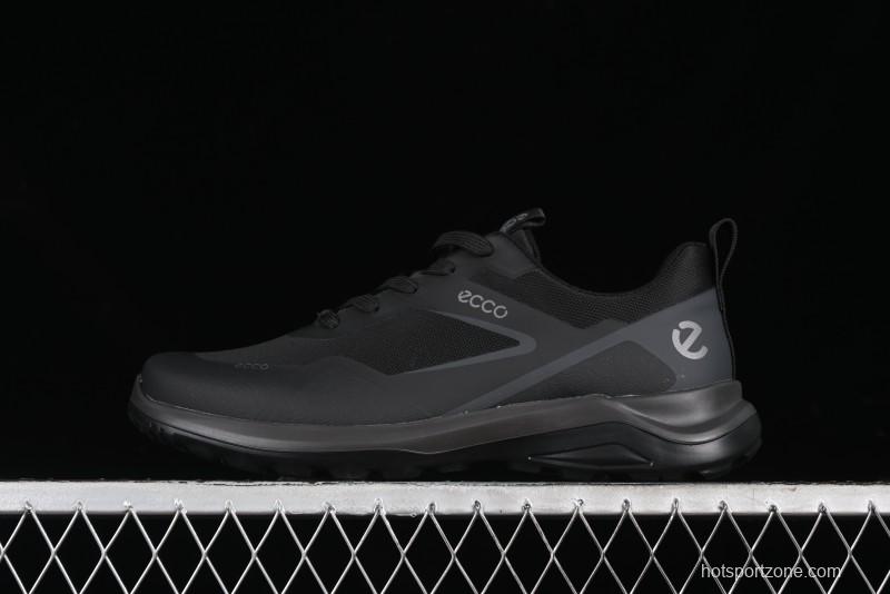 ECCO DRIVE Series Outdoor Waterproof Breathable Slip-Resistant Retro Fashion Patchwork Hiking Shoes - 88259401001