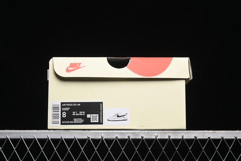 Nike Air Force 1 '07 Low Stussy Collaboration - Black Sail Metallic Silver - XZ3328-506