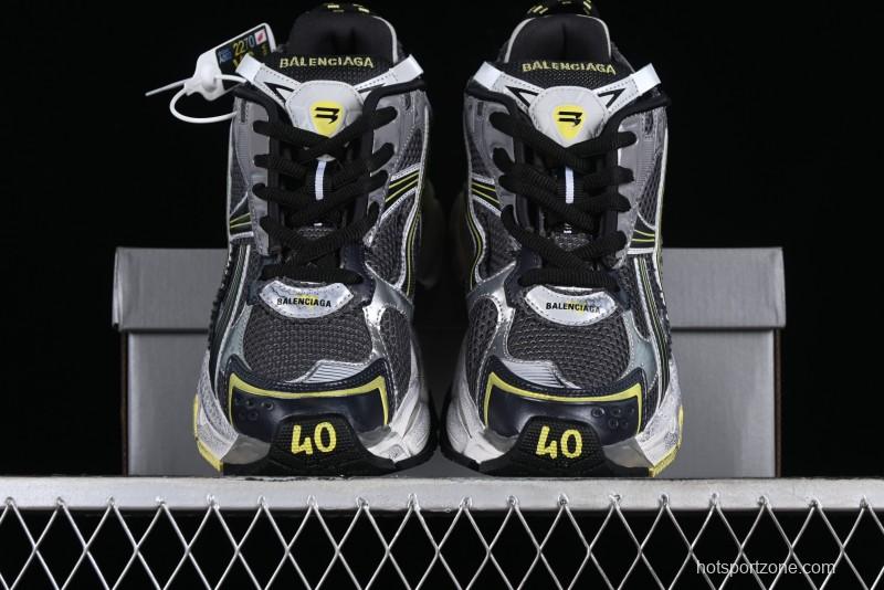 Balenciaga Runner Kith Four Color Retro Casual Sneakers - W3RMU1279