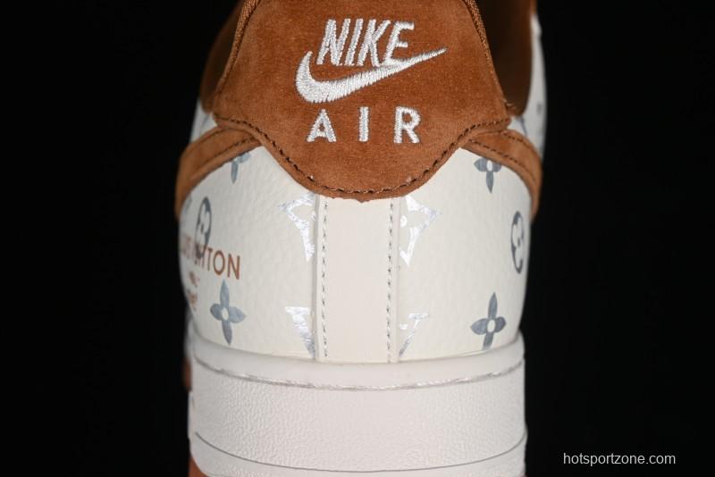 Nike Air Force 1 '07 Low LV Collaboration - Beige Brown Pigskin Casual Shoes CV1724-112