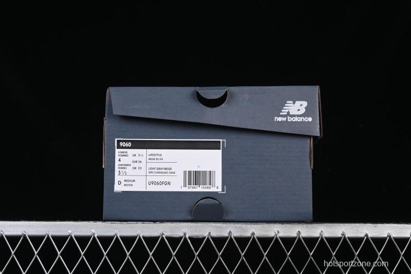 New Balance NB9060 Series Retro Casual Running Shoes with ABZORB Cushioning - U9060FGN