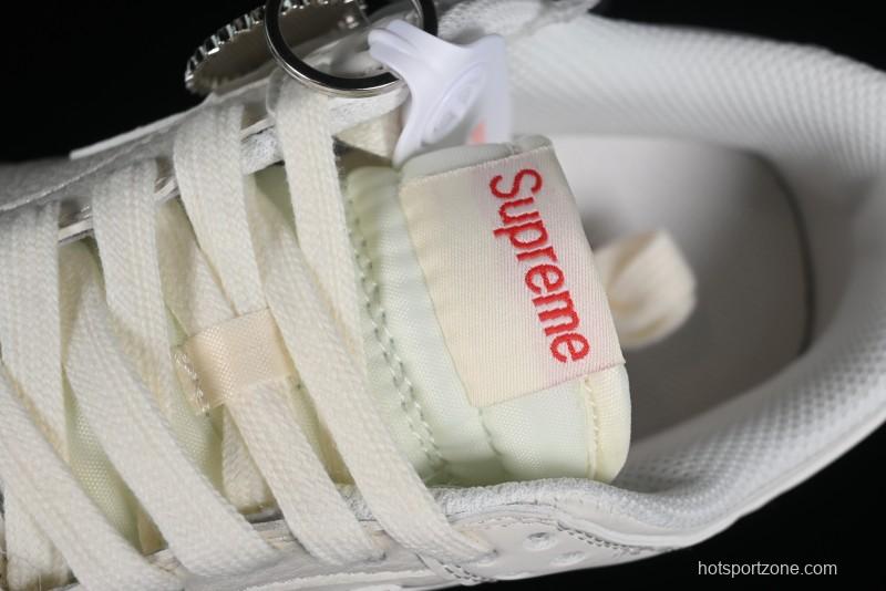 Nike SB Dunk Low Supreme Collaboration - Double Swoosh Anniversary Custom Low-Top Casual Skate Shoes - BB8675-104