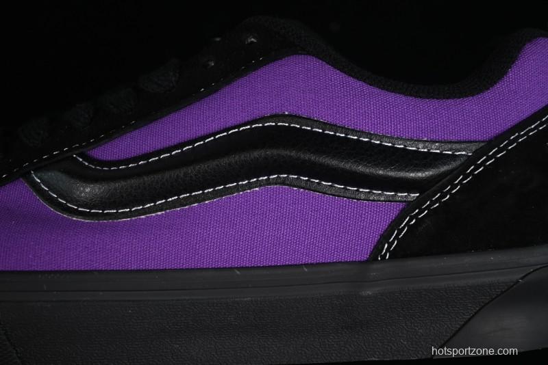Vans Classics Knu Skool Black Purple Slip-On Shoes - VN0009QCSWE